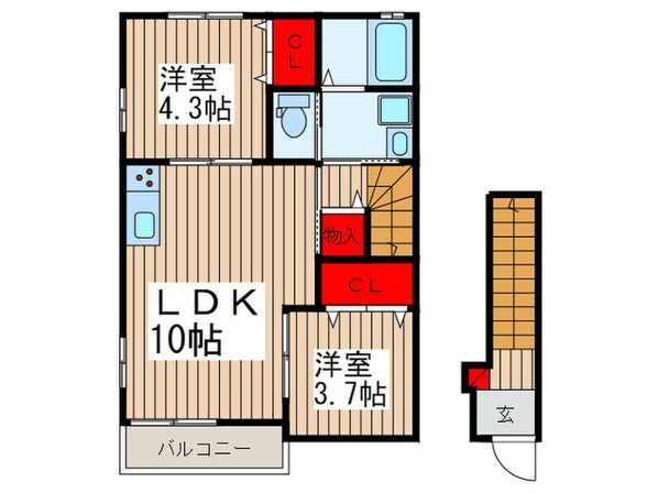 シャルマンの物件間取画像